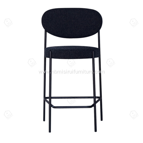 Faux leather cotton line Verpan bar stool